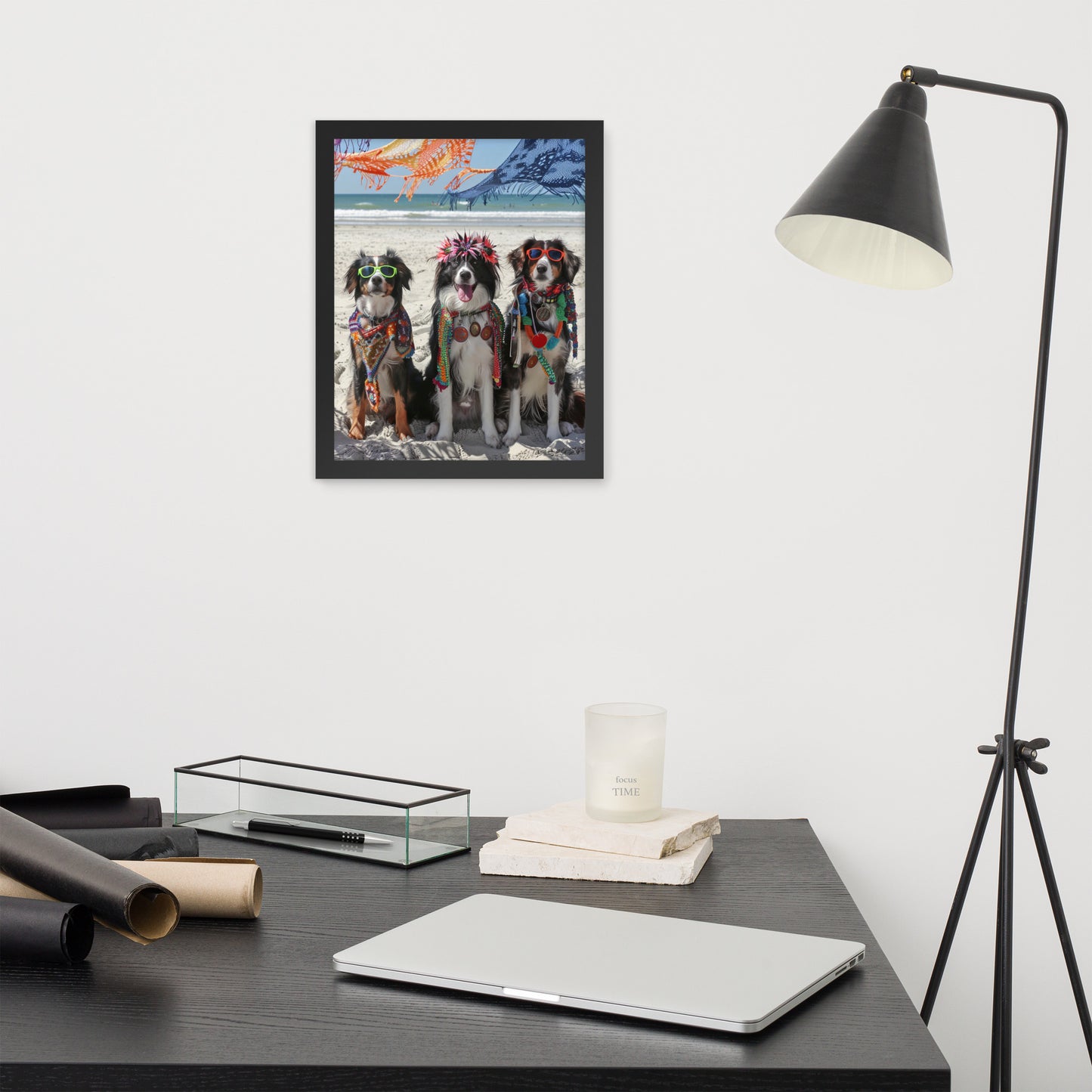 Framed poster