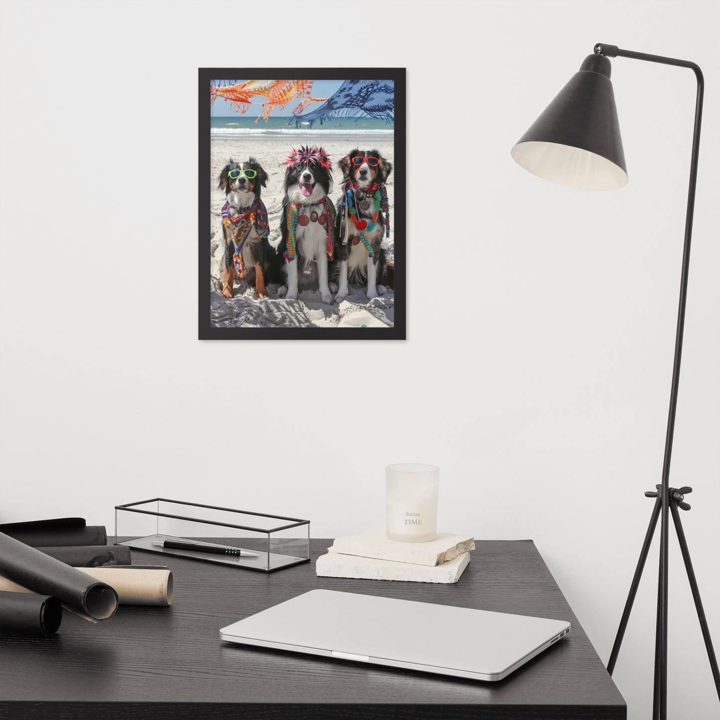 Framed poster