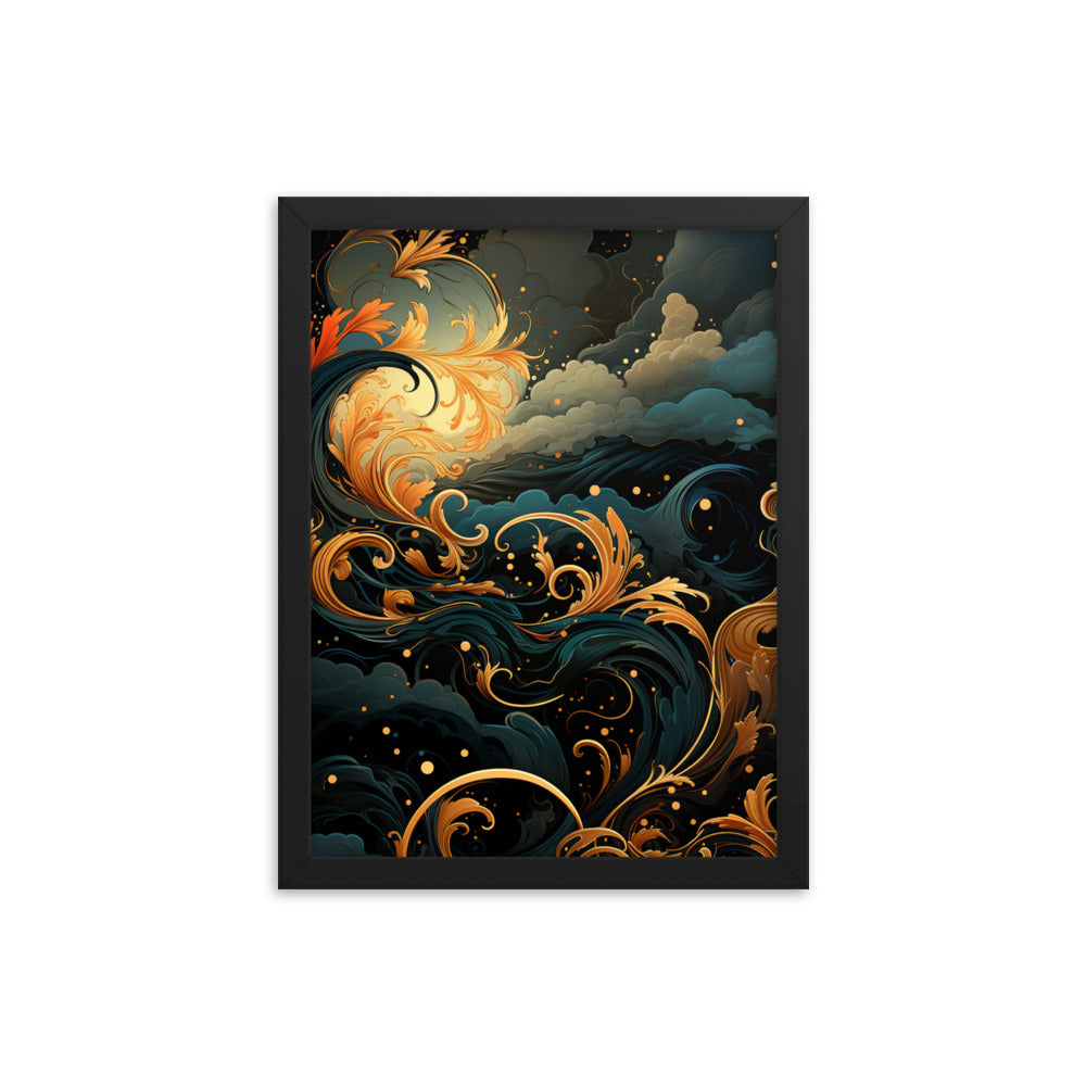 Framed poster