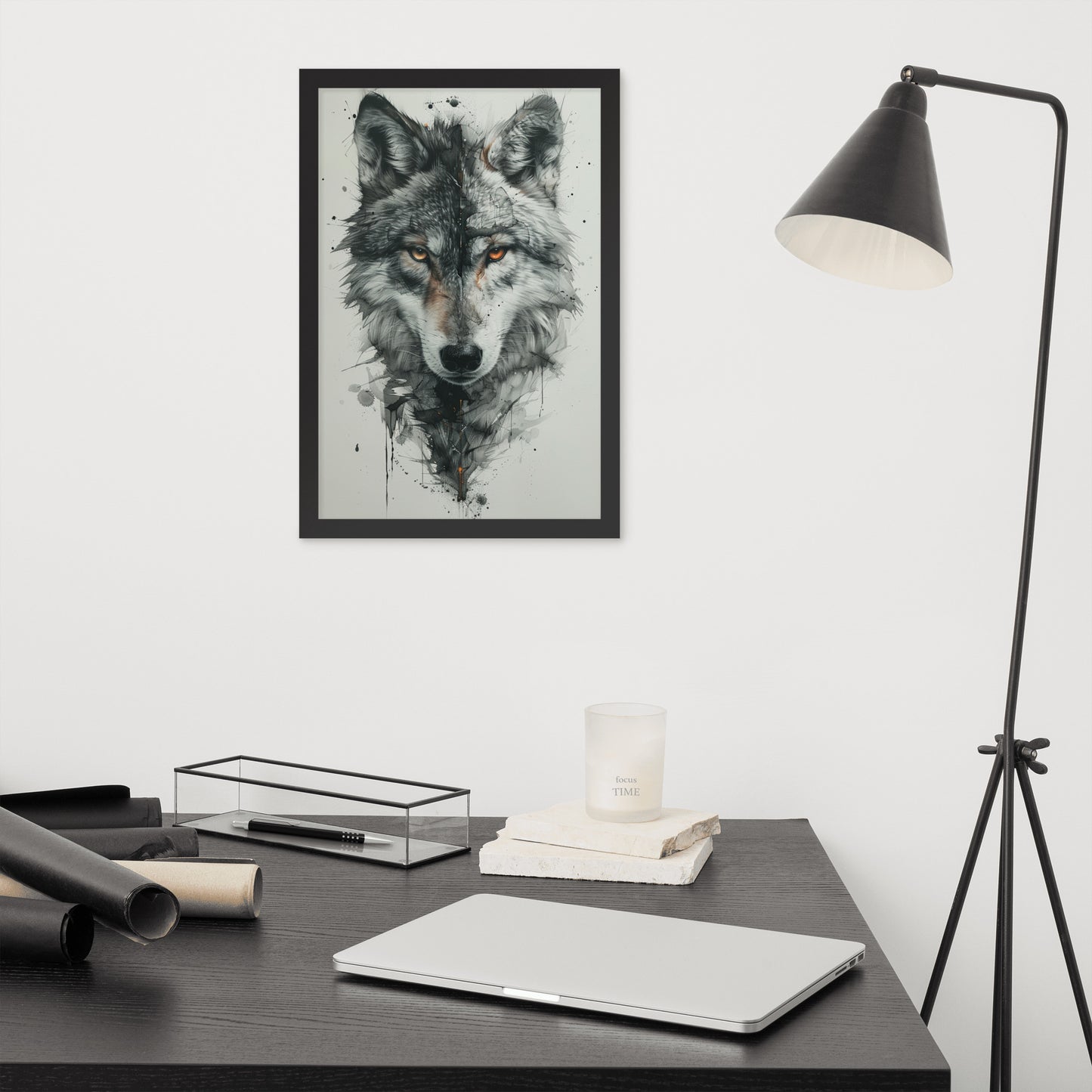 Framed poster