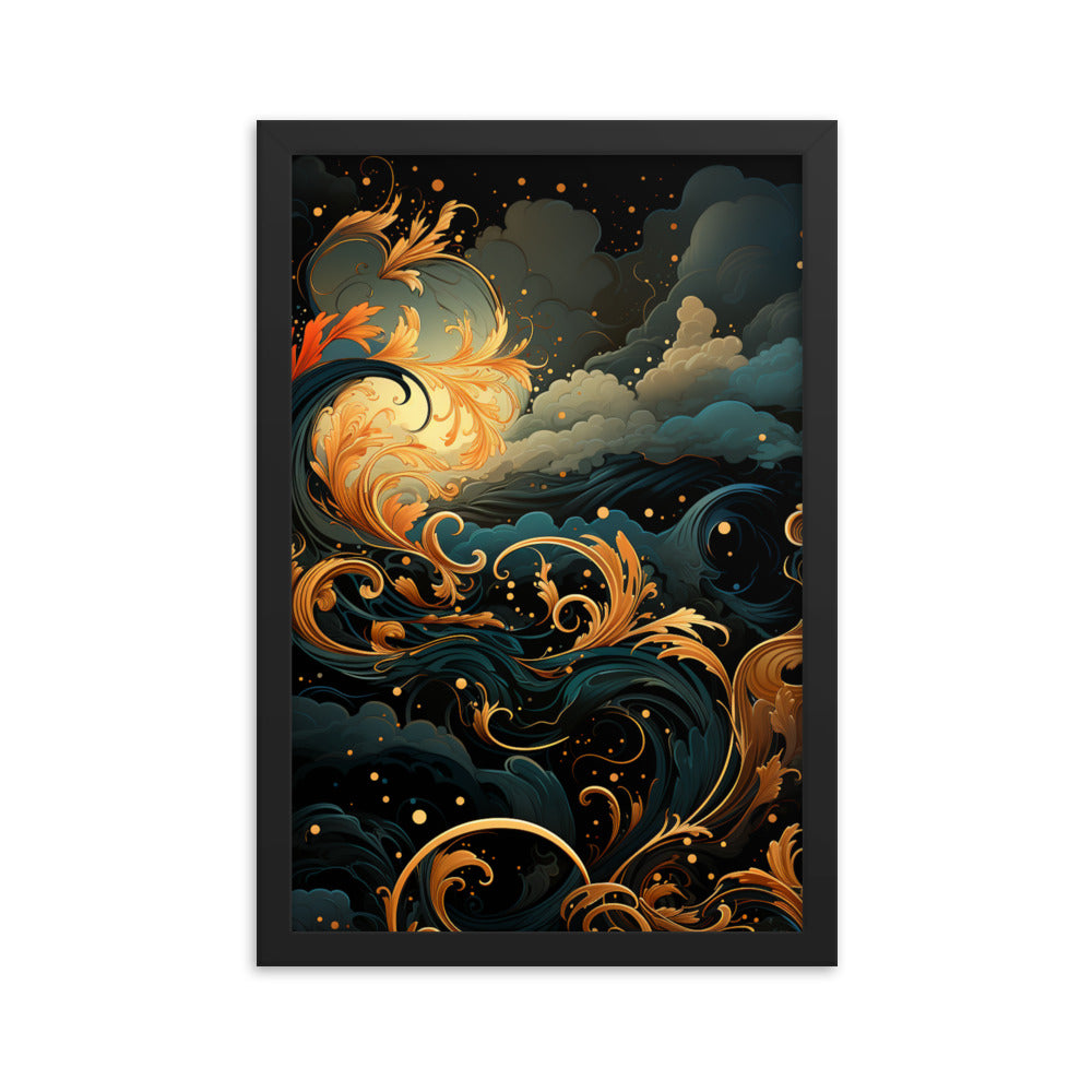 Framed poster