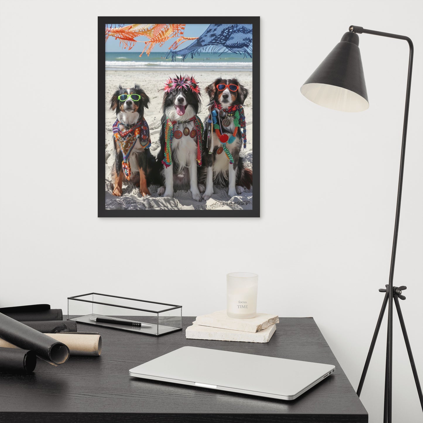 Framed poster