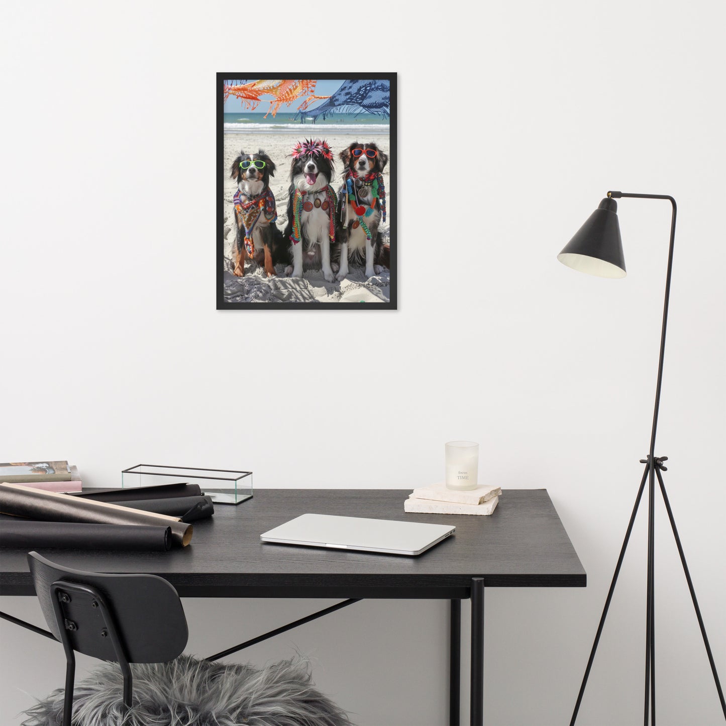 Framed poster