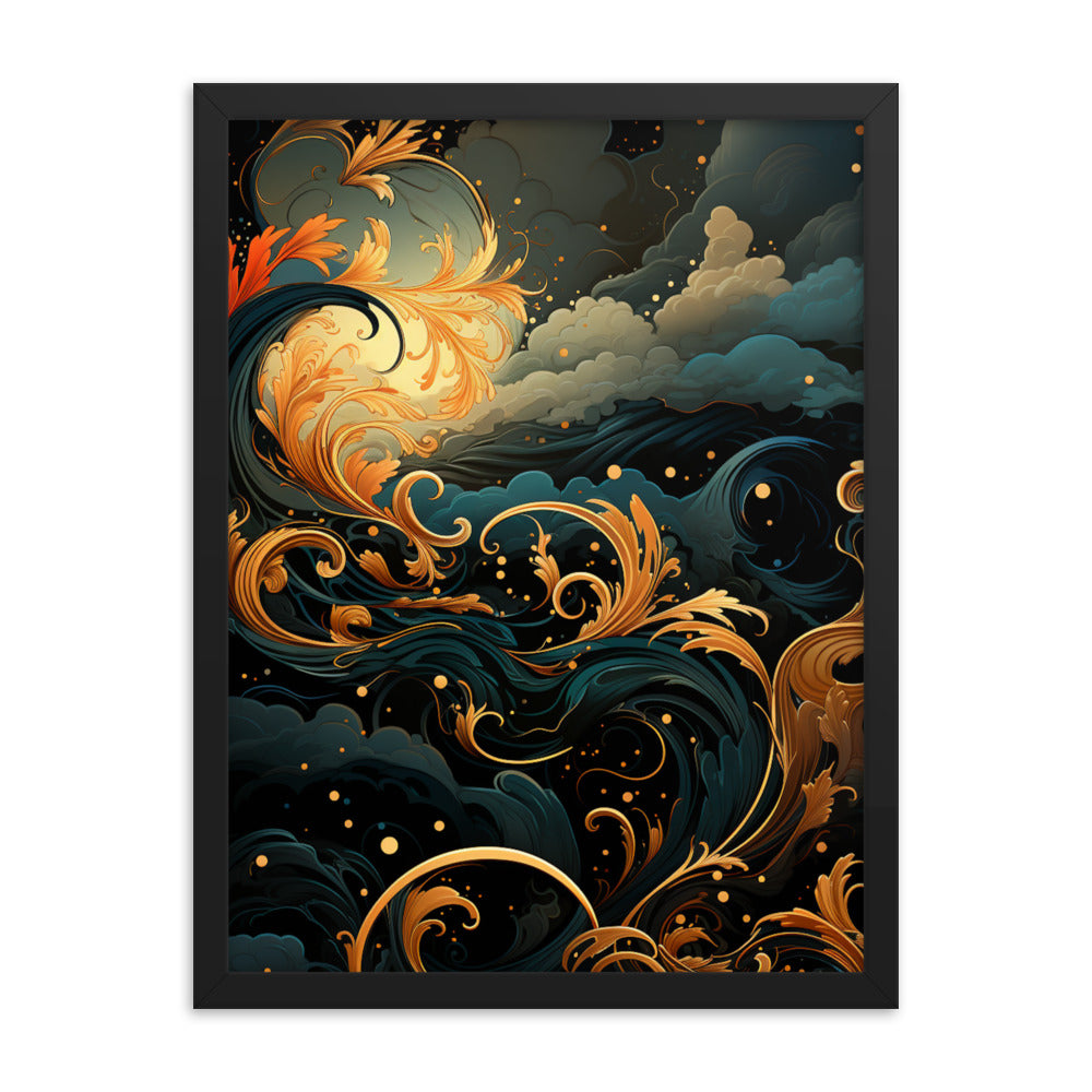 Framed poster