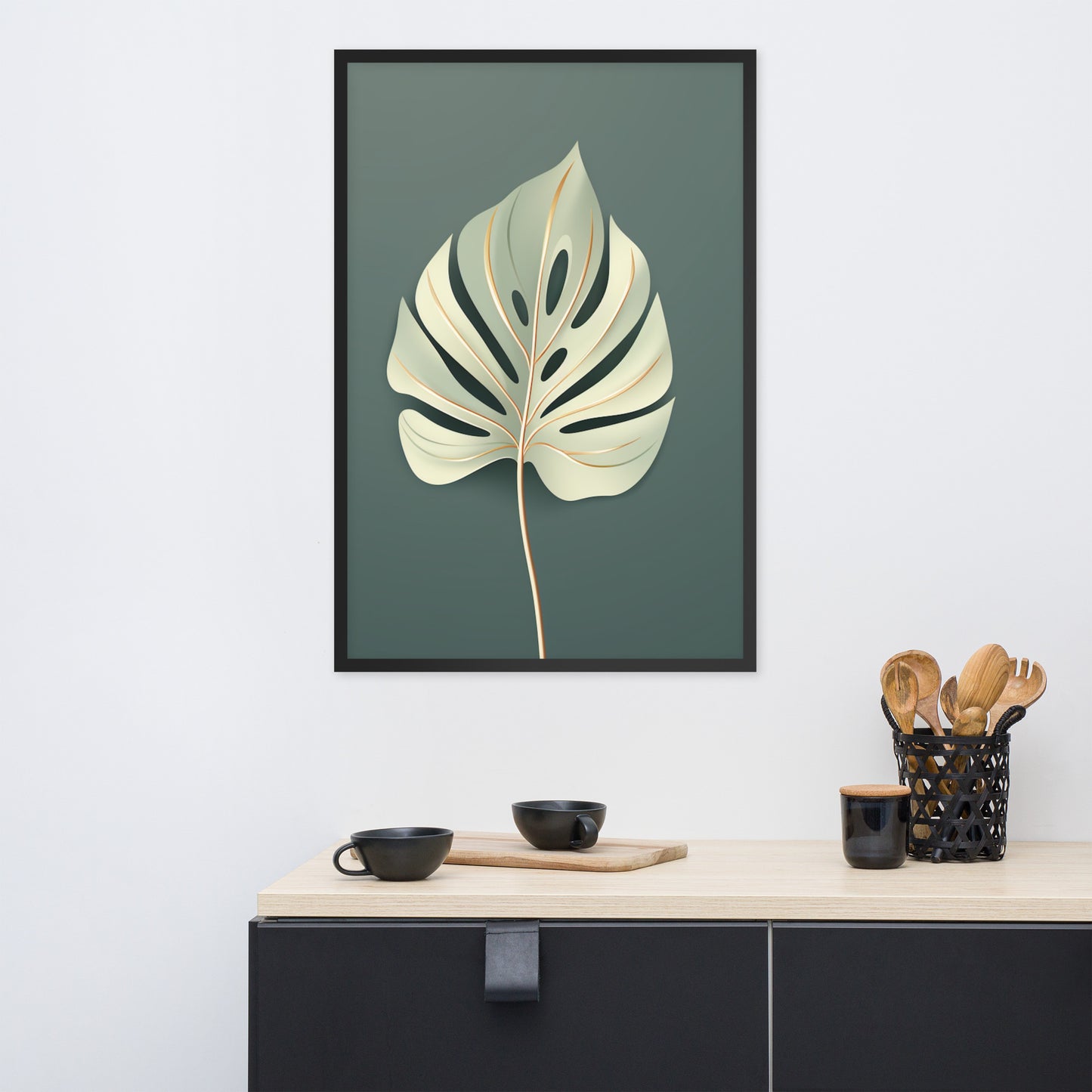 Framed poster