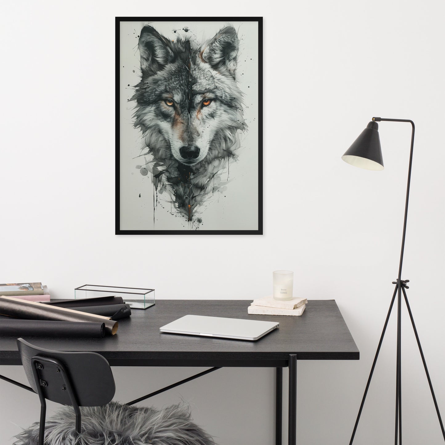 Framed poster