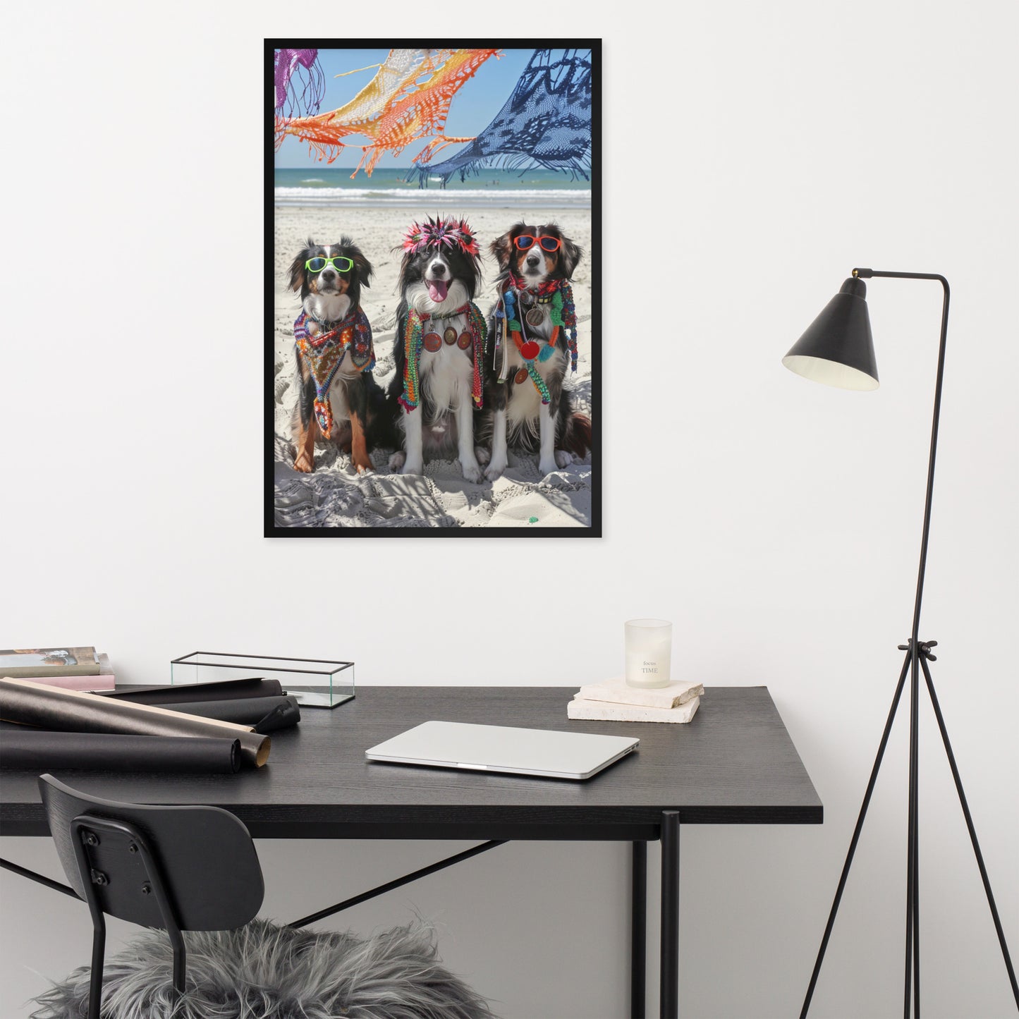 Framed poster