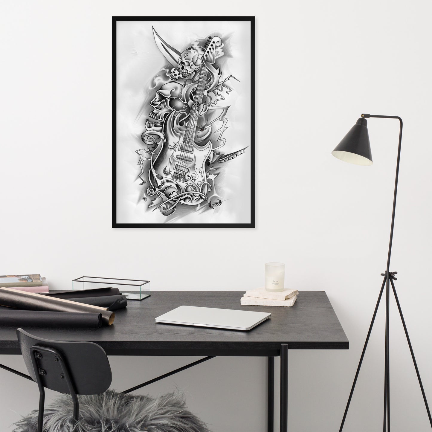 Framed poster