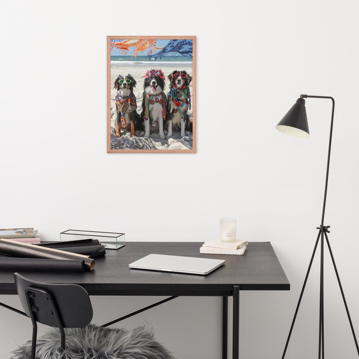 Framed poster