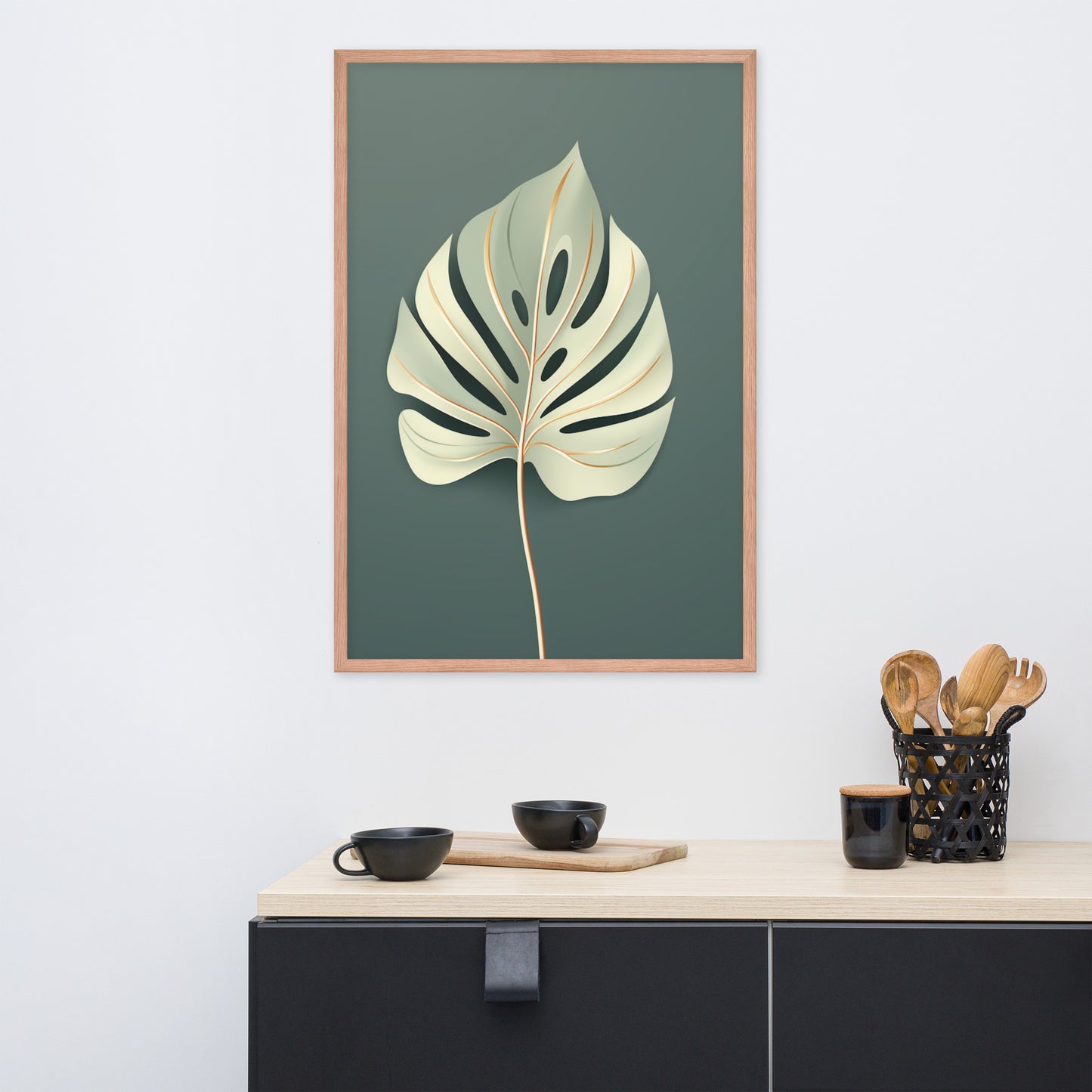 Framed poster