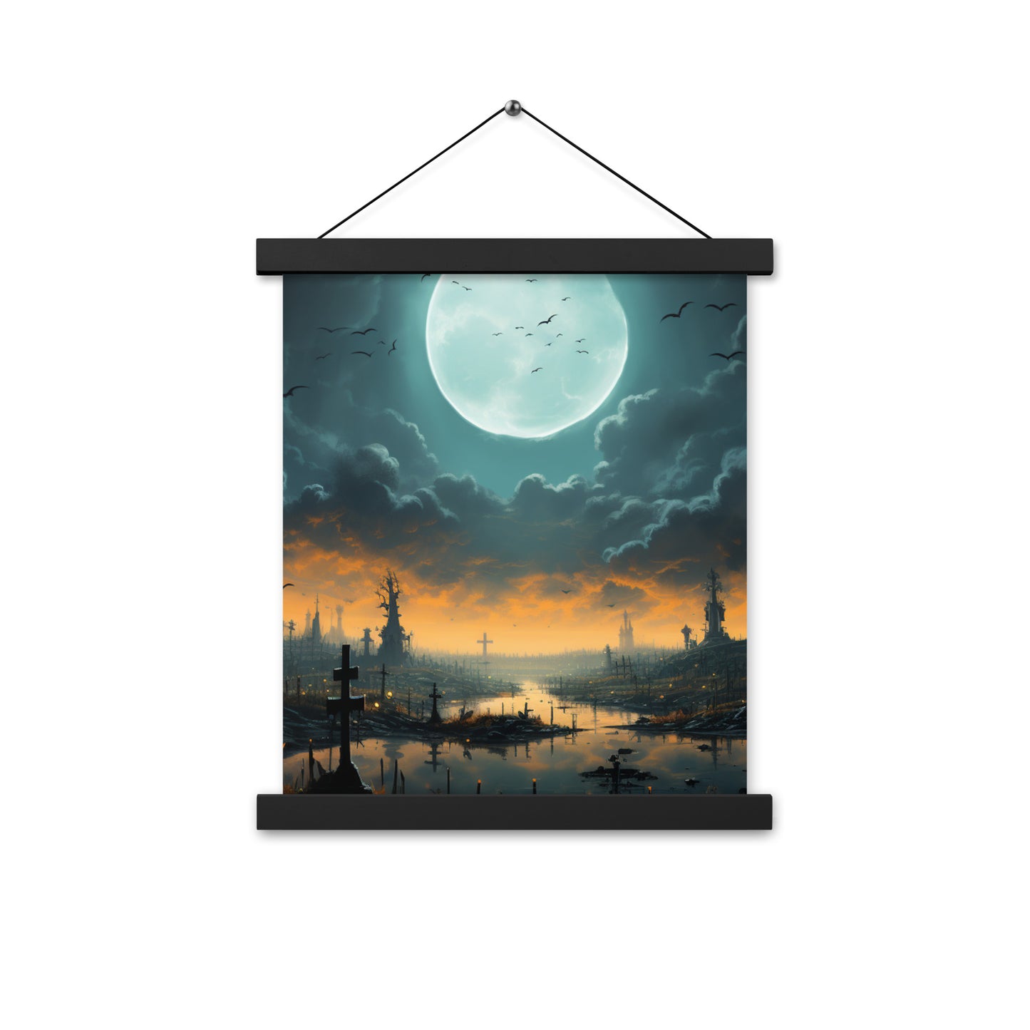 Poster with hangers