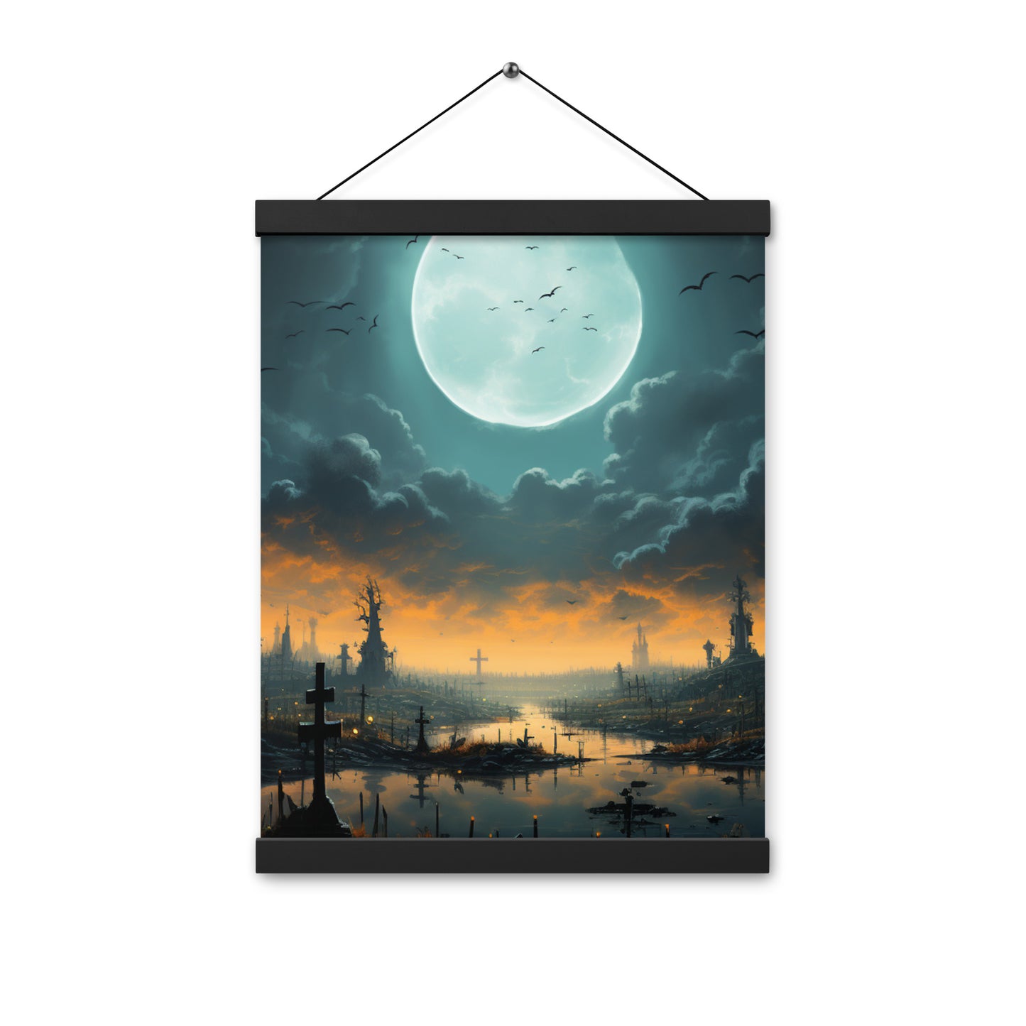 Poster with hangers
