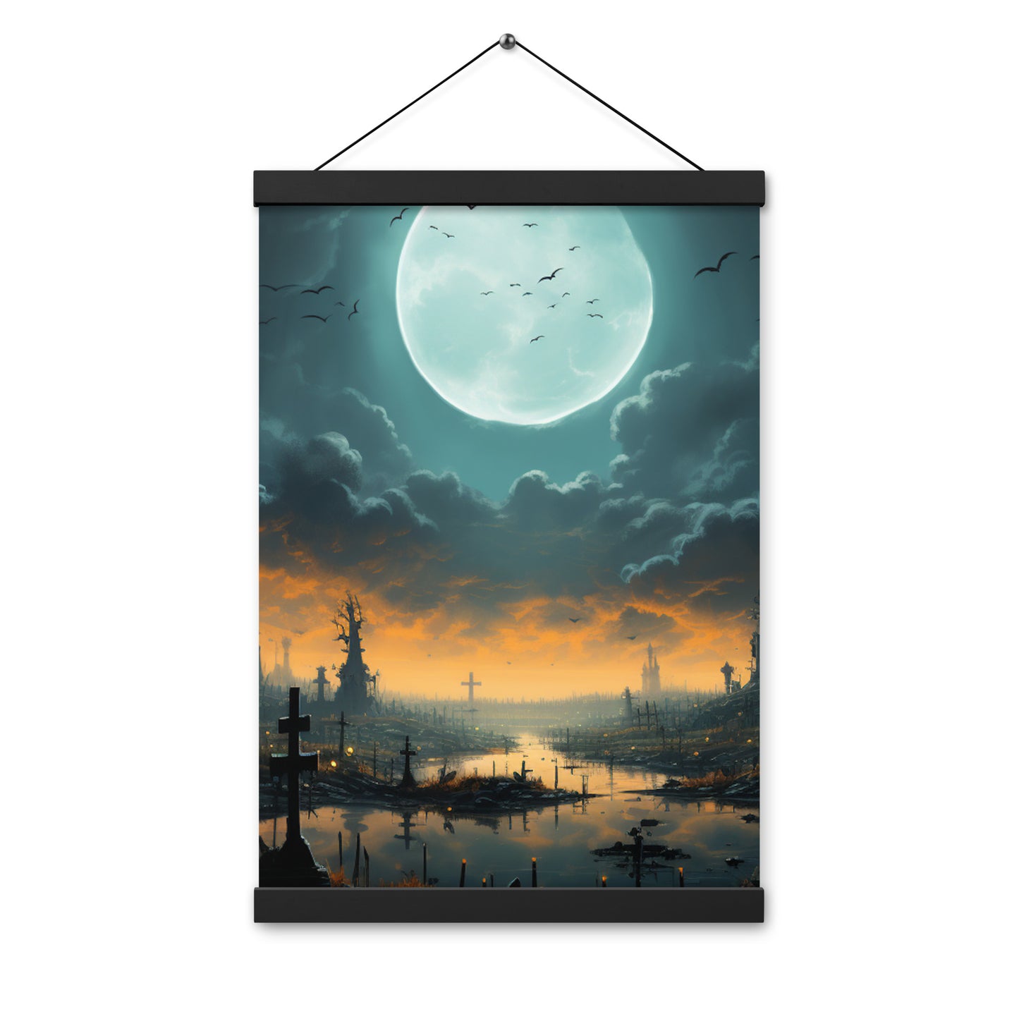 Poster with hangers