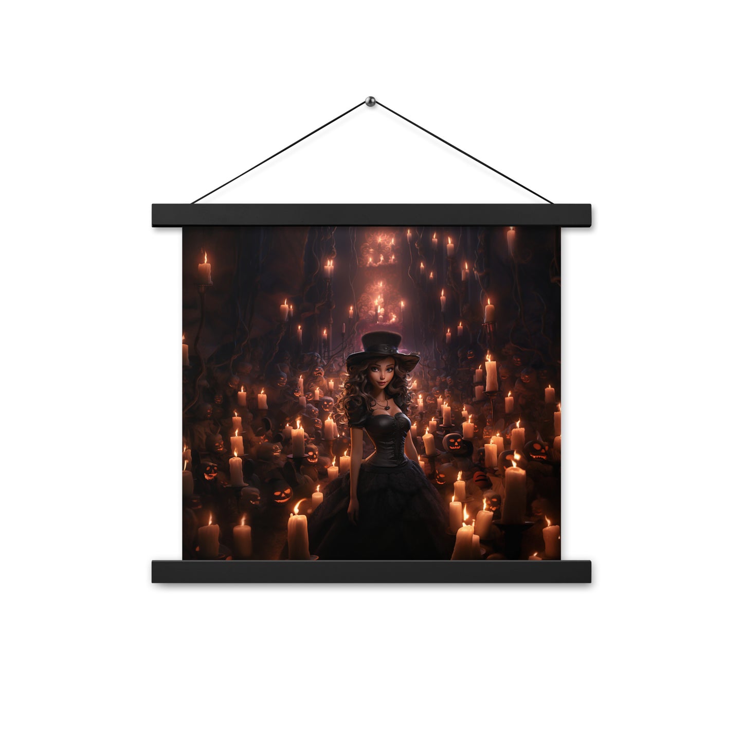 Poster with hangers