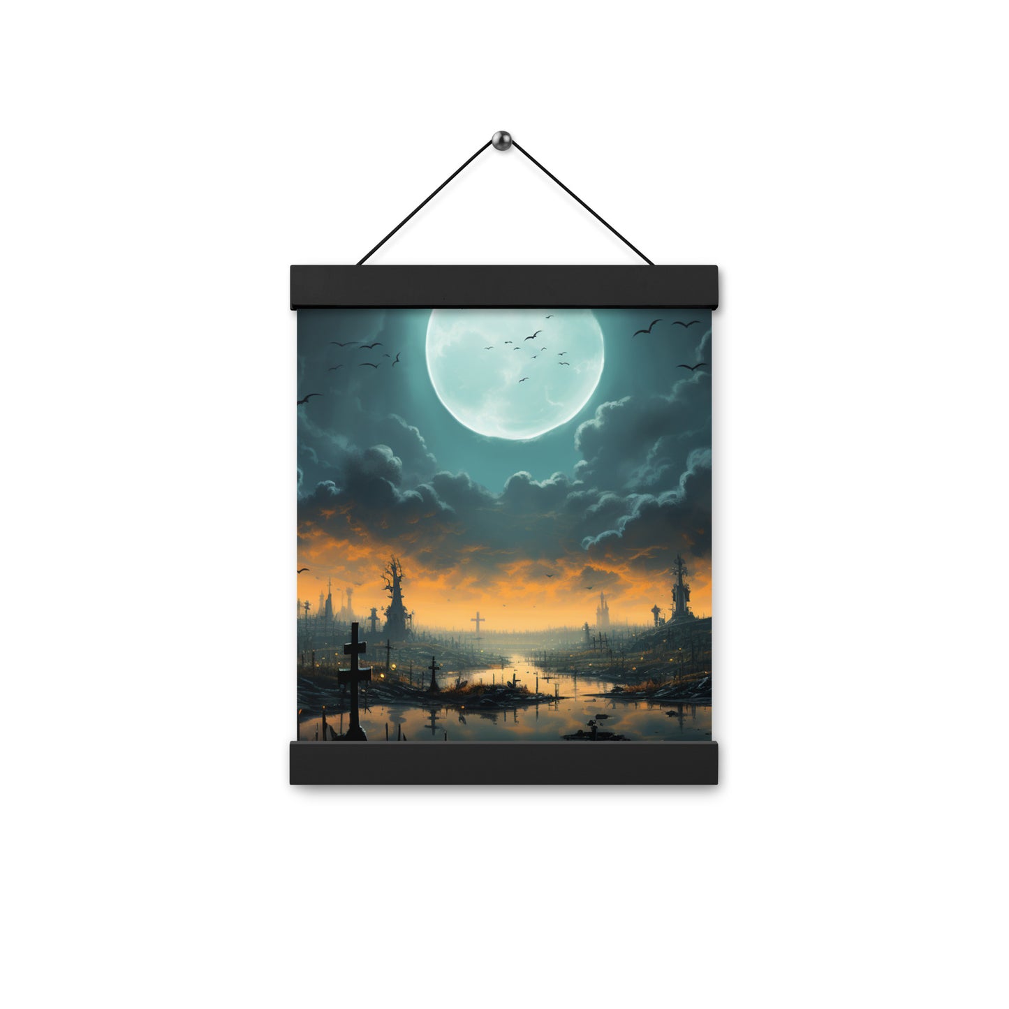 Poster with hangers