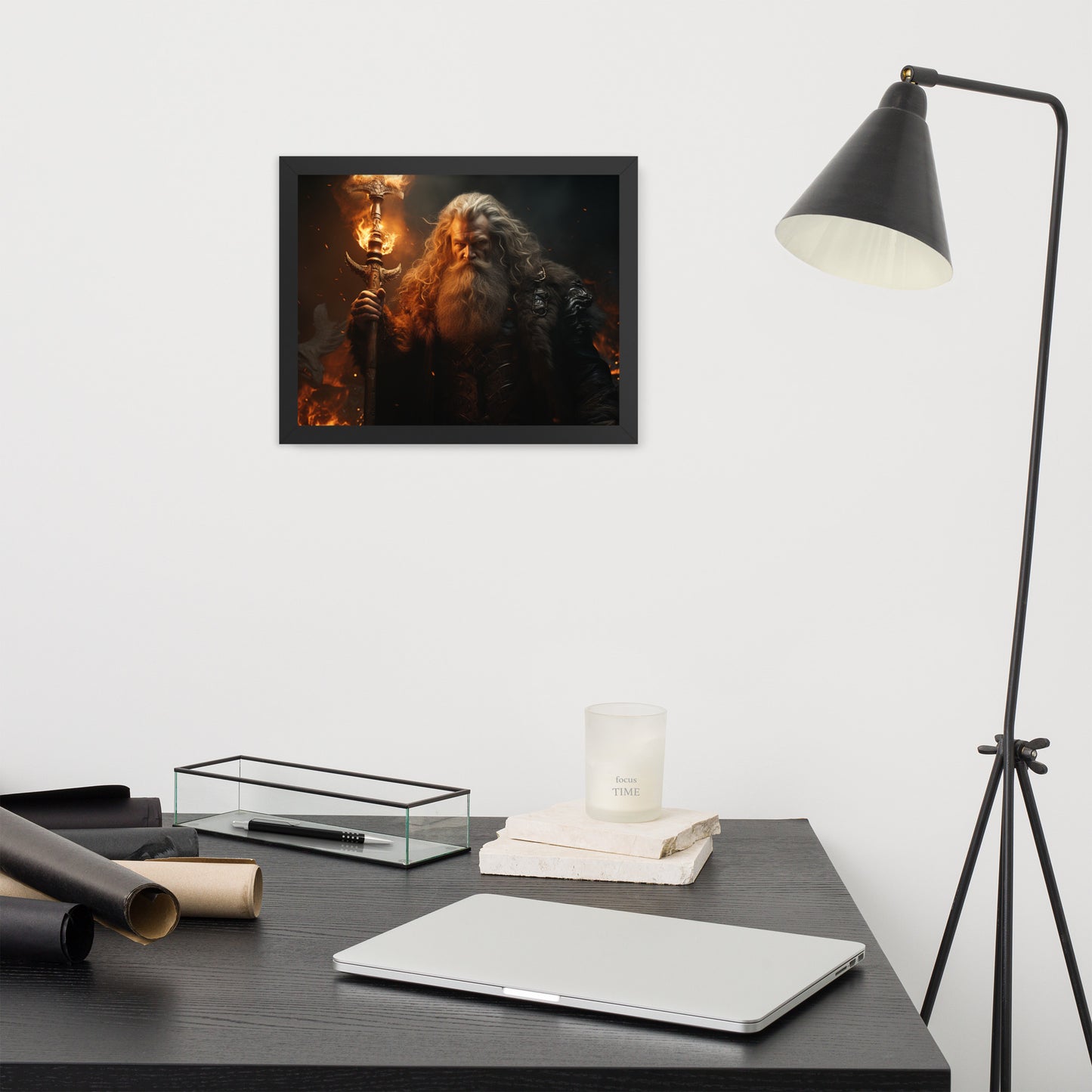 Framed photo paper poster
