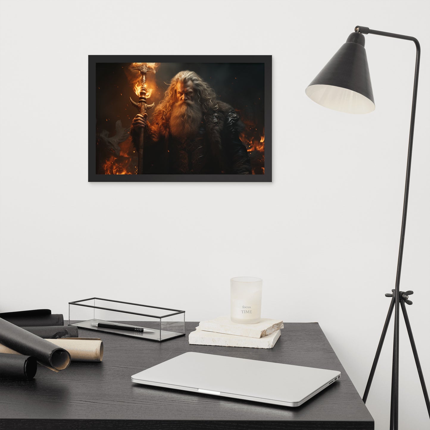 Framed photo paper poster
