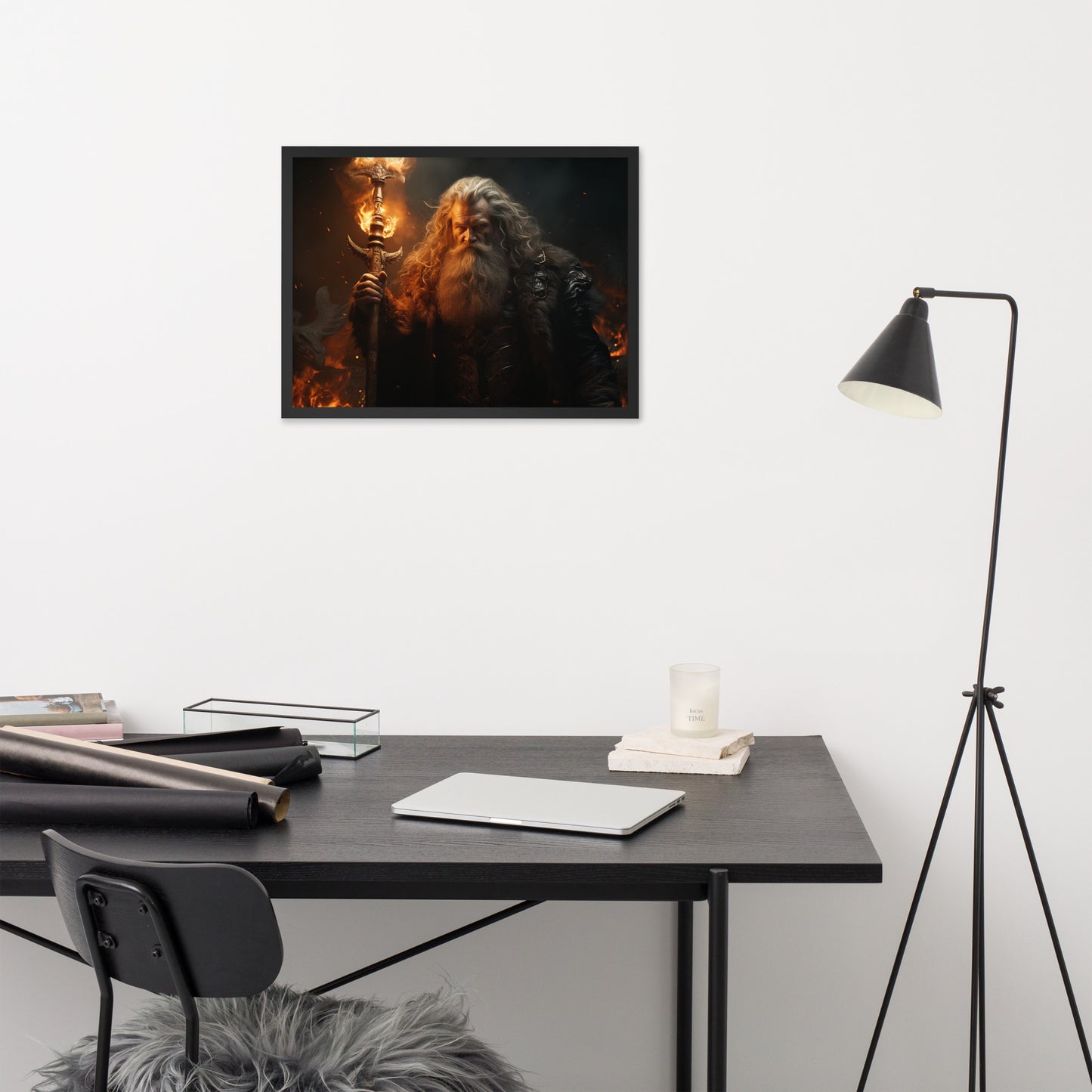 Framed photo paper poster