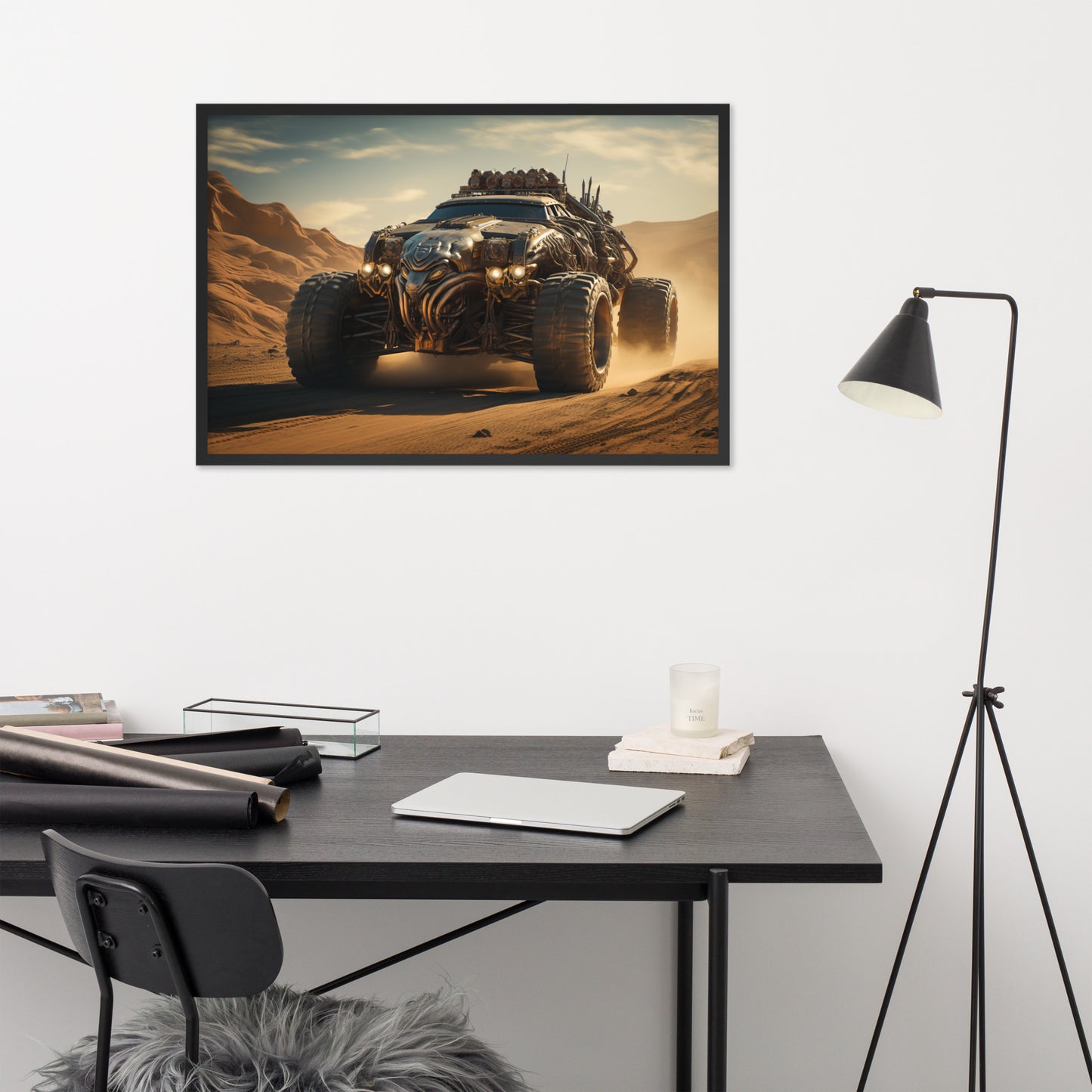 Framed photo paper poster
