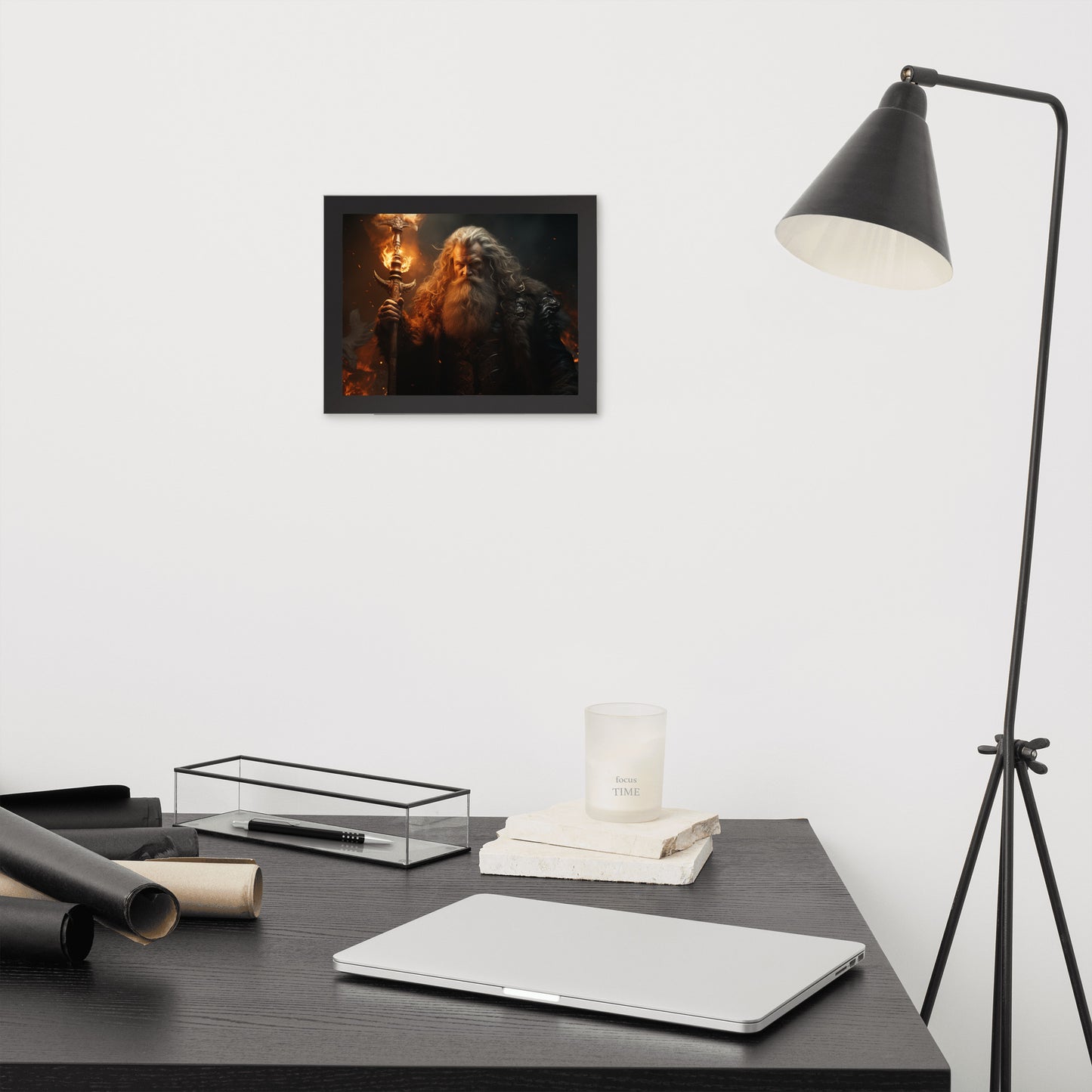 Framed photo paper poster